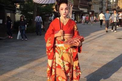 Евгения Медведева - Фигуристка Евгения Медведева порадовала японцев образом гейши - infox.ru - Япония - Киото