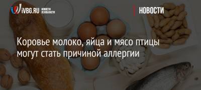 Владимир Болибок - Коровье молоко, яйца и мясо птицы могут стать причиной аллергии - ivbg.ru