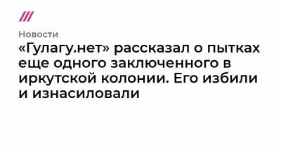 Владимир Осечкин - «Гулагу.нет» рассказал о пытках еще одного заключенного в иркутской колонии. Его избили и изнасиловали - tvrain.ru - Иркутская обл. - Иркутск