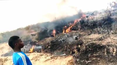 Первые кадры с места авиакатастрофы в Нигерии - tvc.ru - Нигерия - Абуджа