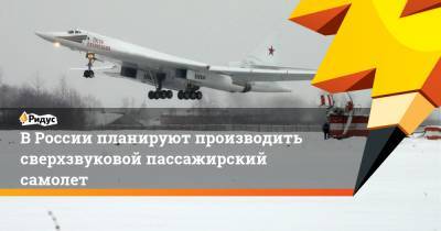 Владимир Путин - Сергей Чемезов - В России планируют производить сверхзвуковой пассажирский самолет - ridus.ru - Эмираты