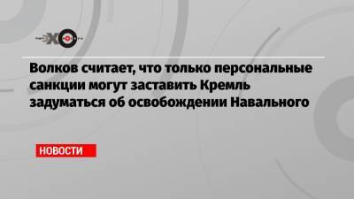 Владимир Путин - Алексей Навальный - Леонид Волков - Волков считает, что только персональные санкции могут заставить Кремль задуматься об освобождении Навального - echo.msk.ru - Брюссель