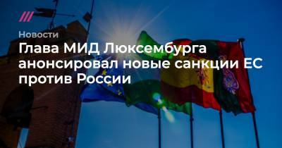 Алексей Навальный - Глава МИД Люксембурга анонсировал новые санкции ЕС против России - tvrain.ru - Москва - Люксембург