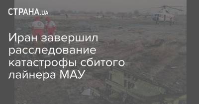 Иран завершил расследование катастрофы сбитого лайнера МАУ - strana.ua - Киев - Иран - Тегеран