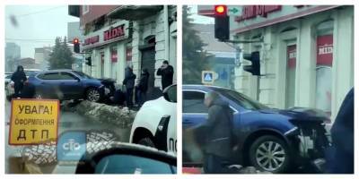 В Харькове машина на полном ходу влетела в магазин: кадры с места жуткой аварии - kharkov.politeka.net - Харьков