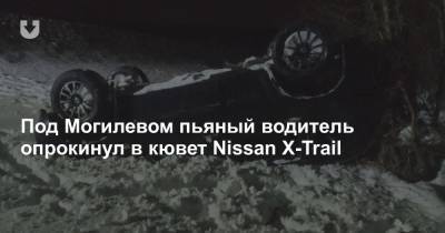 Под Могилевом пьяный водитель опрокинул в кювет Nissan X-Trail - news.tut.by - Гомель - Витебск