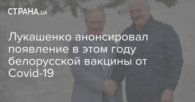 Владимир Путин - Александр Лукашенко - Лукашенко анонсировал появление в этом году белорусской вакцины от Covid-19 - strana.ua - Сочи - Белоруссия