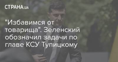 Владимир Зеленский - Александр Тупицкий - "Избавимся от товарища". Зеленский обозначил задачи по главе КСУ Тупицкому - strana.ua