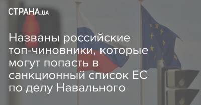 Алексей Навальный - Жозеп Боррель - Виктор Золотов - Александр Бастрыкин - Игорь Краснов - Александр Калашников - Названы российские топ-чиновники, которые могут попасть в санкционный список ЕС по делу Навального - strana.ua - Россия - Украина - Брюссель