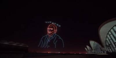 Ван Гог - Мировой рекорд. 600 дронов воссоздали жизнь и картины Ван Гога в ночном небе — видео - nv.ua - Китай - Тяньцзинь
