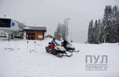 Владимир Путин - Александр Лукашенко - ФОТОФАКТ: Лукашенко и Путин катаются на лыжах и на снегоходах - ont.by - Сочи - Белоруссия