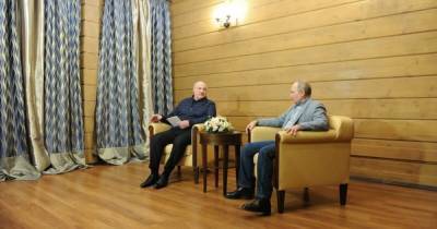 Владимир Путин - Александр Лукашенко - "Путина конспектирует". Лукашенко отличился во время встречи с президентом РФ в Сочи (видео) - focus.ua - Сочи - Белоруссия