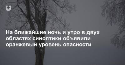 На ближайшие ночь и утро в двух областях синоптики объявили оранжевый уровень опасности - news.tut.by - Брест