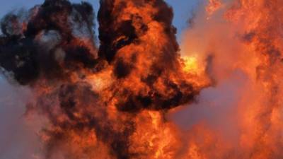 Кадры с места взрыва газопровода в Оренбургской области - 5-tv.ru - Оренбург - Оренбургская обл.