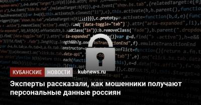 Сергей Голованов - Эксперты рассказали, как мошенники получают персональные данные россиян - kubnews.ru