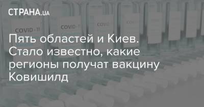 Виктор Ляшко - Пять областей и Киев. Стало известно, какие регионы получат вакцину Ковишилд - strana.ua - Киев - Киевская обл. - Черниговская обл. - Черкасская обл. - Житомирская обл. - Полтавская обл. - Житомир - Винница