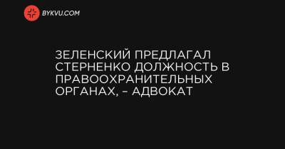 Юлия Мендель - Сергей Стерненк - Зеленский предлагал Стерненко должность в правоохранительных органах, – адвокат - bykvu.com
