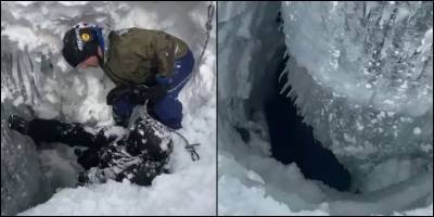 На Эльбрусе сноубордисты провалились под снег и выжили благодаря снежному куполу – видео - ТЕЛЕГРАФ - telegraf.com.ua