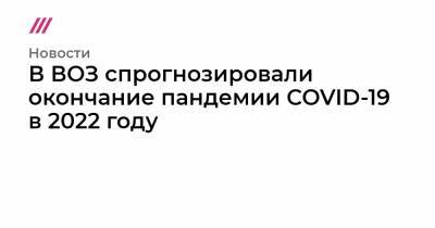 В ВОЗ спрогнозировали окончание пандемии COVID-19 в 2022 году - tvrain.ru - США - Мексика - Бразилия