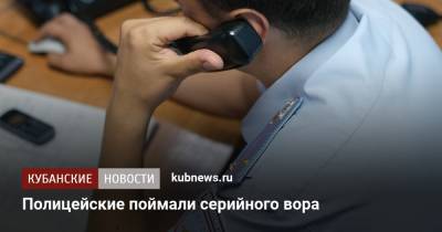 Полицейские поймали серийного вора - kubnews.ru - Краснодарский край