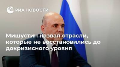 Михаил Мишустин - Мишустин назвал отрасли, которые не восстановились до докризисного уровня - smartmoney.one - Россия