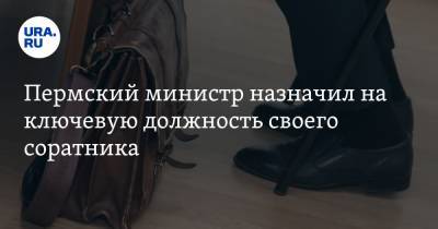Пермский министр назначил на ключевую должность своего соратника - ura.news - Пермь - Пермский край