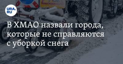 В ХМАО назвали города, которые не справляются с уборкой снега - ura.news - Сургут - Югра - р-н Советский