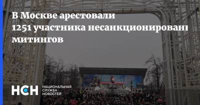 Алексей Навальный - В Москве арестовали 1251 участника несанкционированных митингов - nsn.fm - Москва