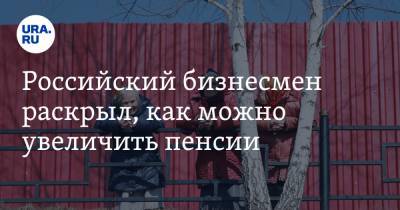 Российский бизнесмен раскрыл, как можно увеличить пенсии - ura.news