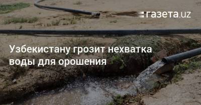 Уменьшение воды для орошения ожидается в этом году - gazeta.uz - Узбекистан
