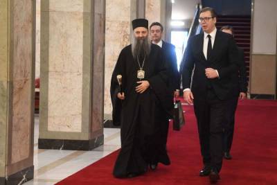 Александр Вучич - Президент и патриарх решили, что Сербия будет восстанавливать... - politnavigator.net - Россия - Сербия - Косово