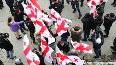 Ника Мелии - В Грузии сторонники Ники Мелии вышли на акцию протеста - readovka.ru - Грузия