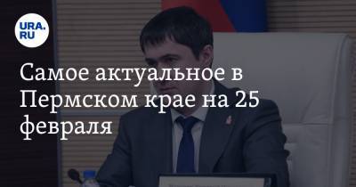Дмитрий Махонин - Самое актуальное в Пермском крае на 25 февраля. Губернатор уехал в Москву, назначен новый замминистра - ura.news - Москва - Пермь - Пермский край