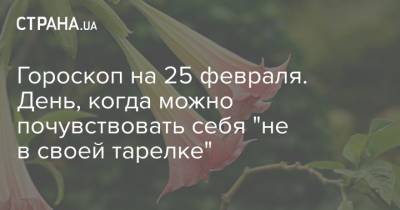 Гороскоп на 25 февраля. День, когда можно почувствовать себя "не в своей тарелке" - strana.ua