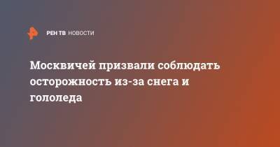 Москвичей призвали соблюдать осторожность из-за снега и гололеда - ren.tv - Москва - Челябинская обл. - Магнитогорск