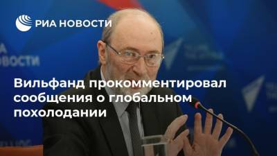 Роман Вильфанд - Вильфанд прокомментировал сообщения о глобальном похолодании - ria.ru - Москва - Россия