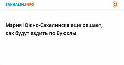 Сергей Надсадин - Мэрия Южно-Сахалинска еще решает, как будут ездить по Буюклы - sakhalin.info - Южно-Сахалинск