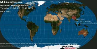 В Мьянме произошло землетрясение - lenta.ua - Киев - Гонконг - Турция - Бирма - Измир