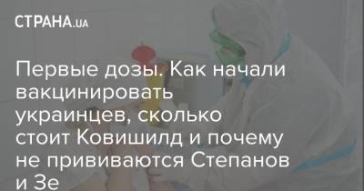 Владимир Зеленский - Первые дозы. Как начали вакцинировать украинцев, сколько стоит Ковишилд и почему не прививаются Степанов и Зе - strana.ua - Киев - Черкассы - Житомир - Винница