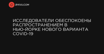 Исследователи обеспокоены распространением в Нью-Йорке нового варианта COVID-19 - bykvu.com - New York - Нью-Йорк - Нью-Йорк