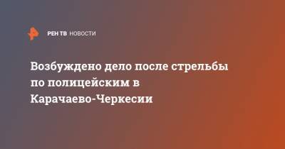 Возбуждено дело после стрельбы по полицейским в Карачаево-Черкесии - ren.tv - респ. Карачаево-Черкесия