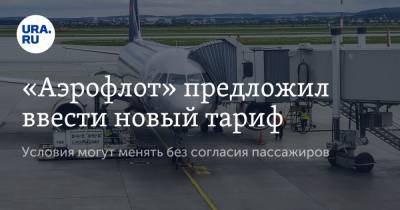 Владимир Тасун - «Аэрофлот» предложил ввести новый тариф. Условия могут менять без согласия пассажиров - ura.news