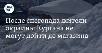 После снегопада жители окраины Кургана не могут дойти до магазина - ura.news - Курган