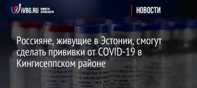 Александр Дрозденко - Россияне, живущие в Эстонии, смогут сделать прививки от COVID-19 в Кингисеппском районе - ivbg.ru - Ленинградская обл. - Эстония - район Кингисеппский