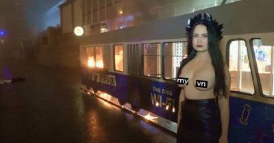 Сожгла локацию "Рошен": в Виннице осудили активистку Femen - tsn.ua