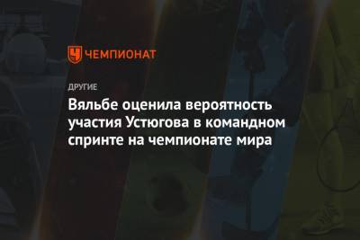 Сергей Устюгов - Елена Вяльбе - Вяльбе оценила вероятность участия Устюгова в командном спринте на чемпионате мира - championat.com