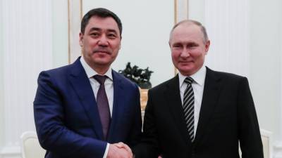 Владимир Путин - Вячеслав Володин - Михаил Мишустин - Валентина Матвиенко - Садыр Жапаров - Жапаров рассказал, что подарил Путину во время визита в Россию - mir24.tv - Москва - Киргизия - Бишкек