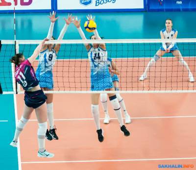 Волейболистки "Сахалина" выиграли у "Атома" - sakhalin.info - Свердловская обл. - Курская обл. - Череповец - Южно-Сахалинск