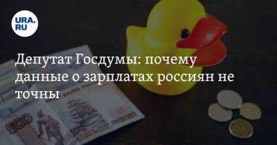 Депутат Госдумы: почему данные о зарплатах россиян не точны - ura.news - Свердловская обл.