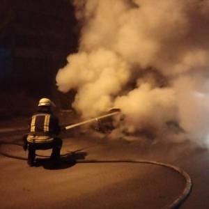 В Запорожской области горело два авто. Фото - reporter-ua.com - Запорожская обл. - Запорожье - Мелитополь